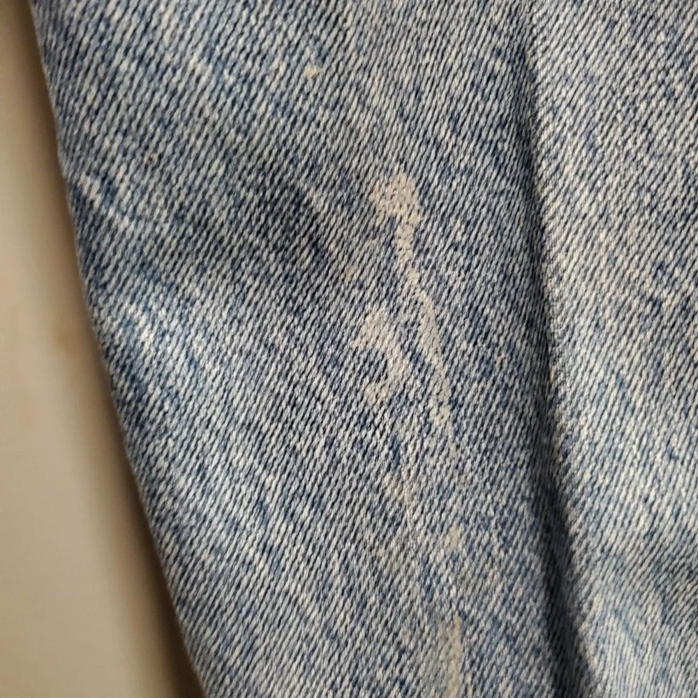 Levi Strauss 501 Jeans Mens W34 L36 Button Fly Light Wash‎ Denim